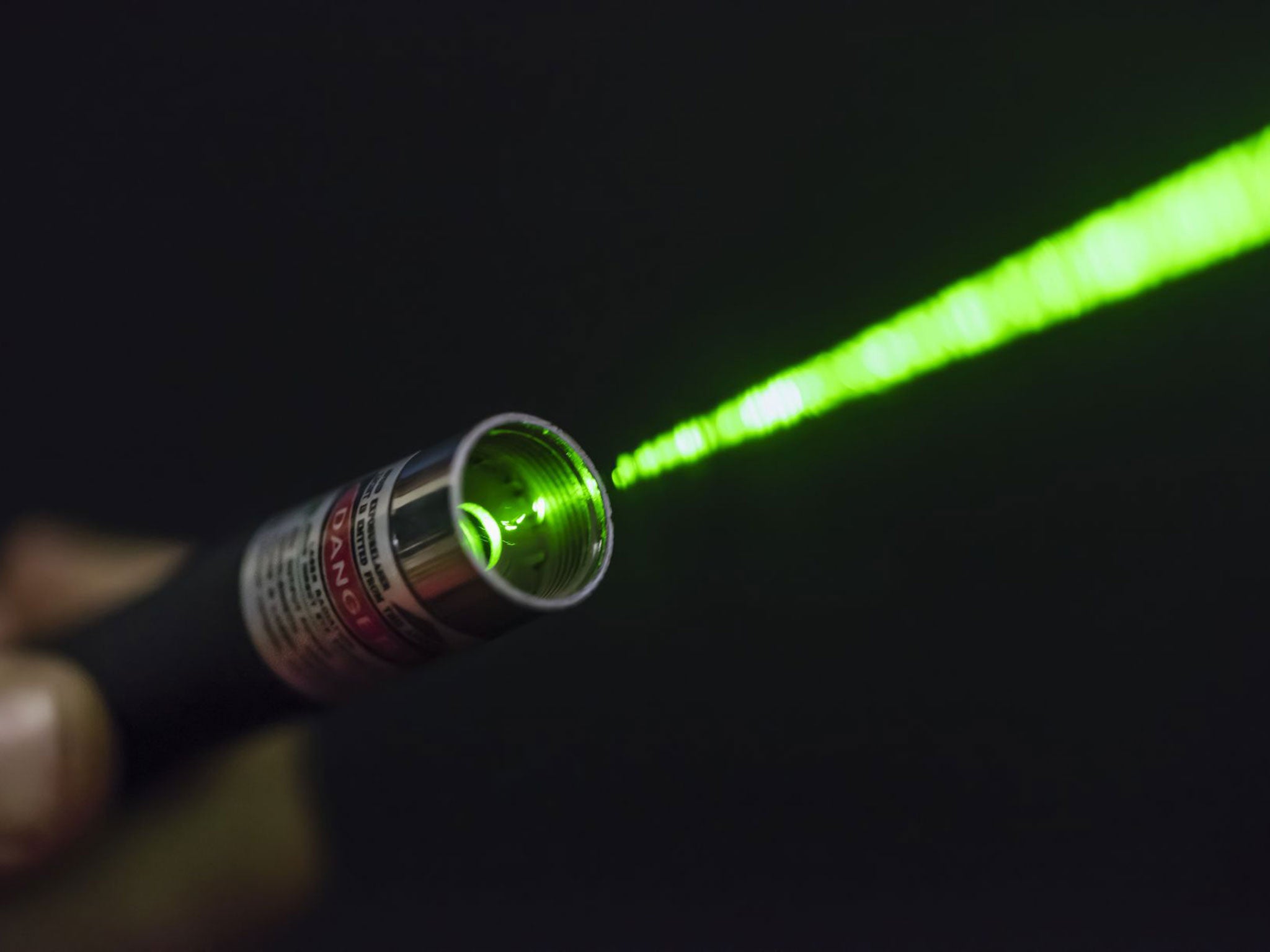 &#13;
Many laser pointers bought online come from the Far East and can damage eyesight (PA)&#13;