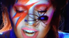 Lady Gaga pays tribute to David Bowie with outfit at the Grammys