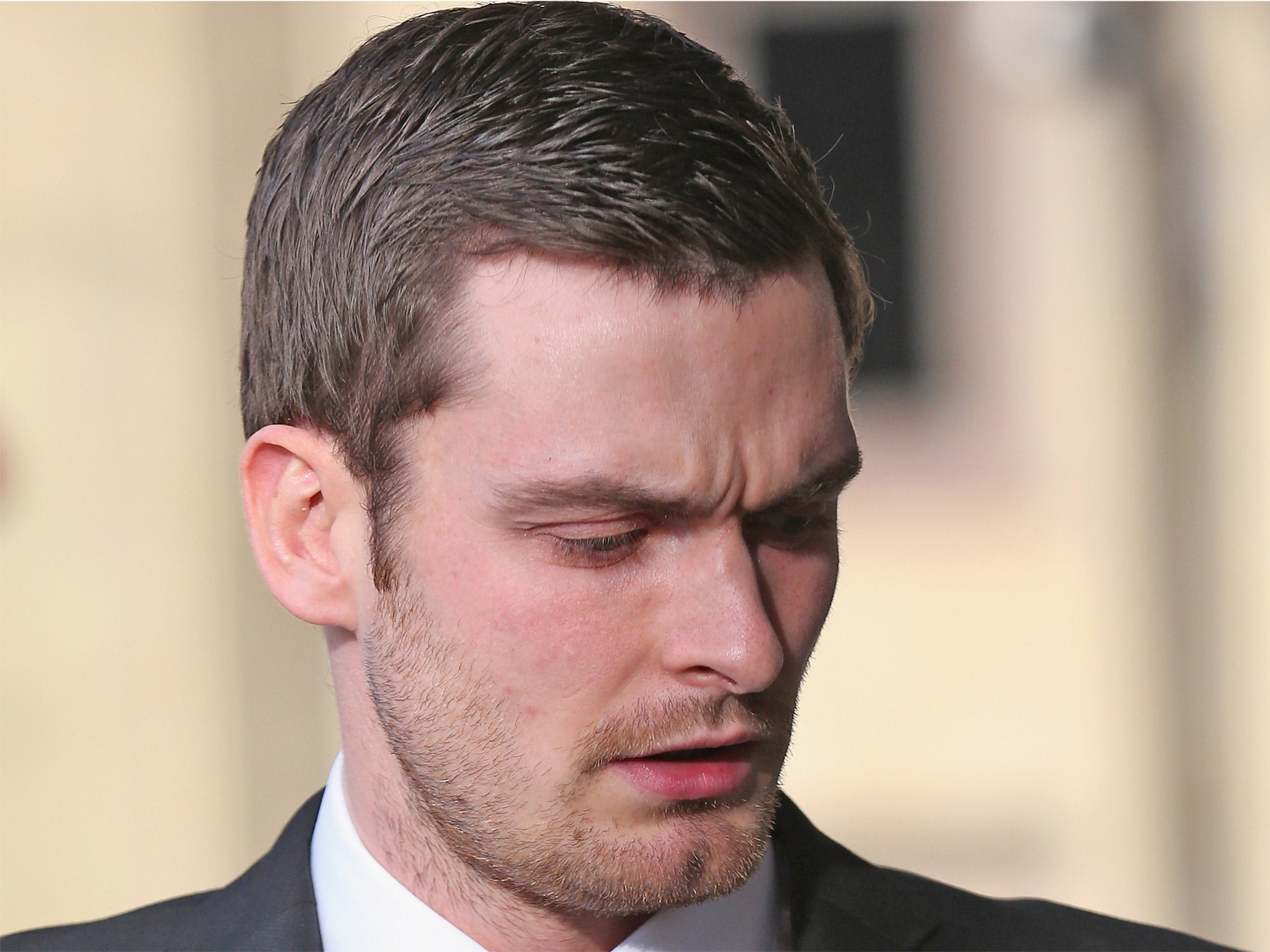Adam Johnson arrives at Bradford Crown Court for day three of the trial