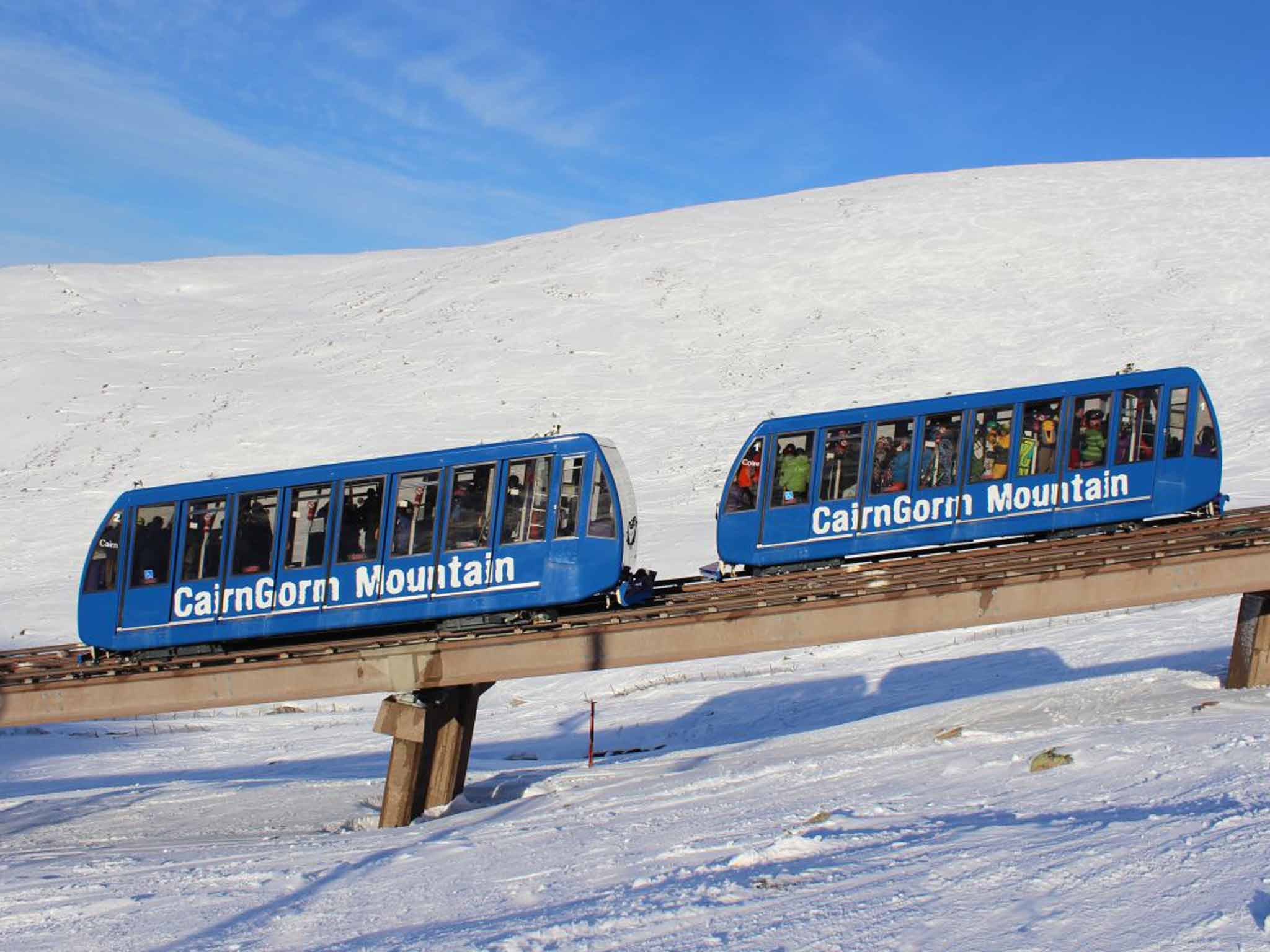 &#13;
The funicular railway at Cairngorm&#13;