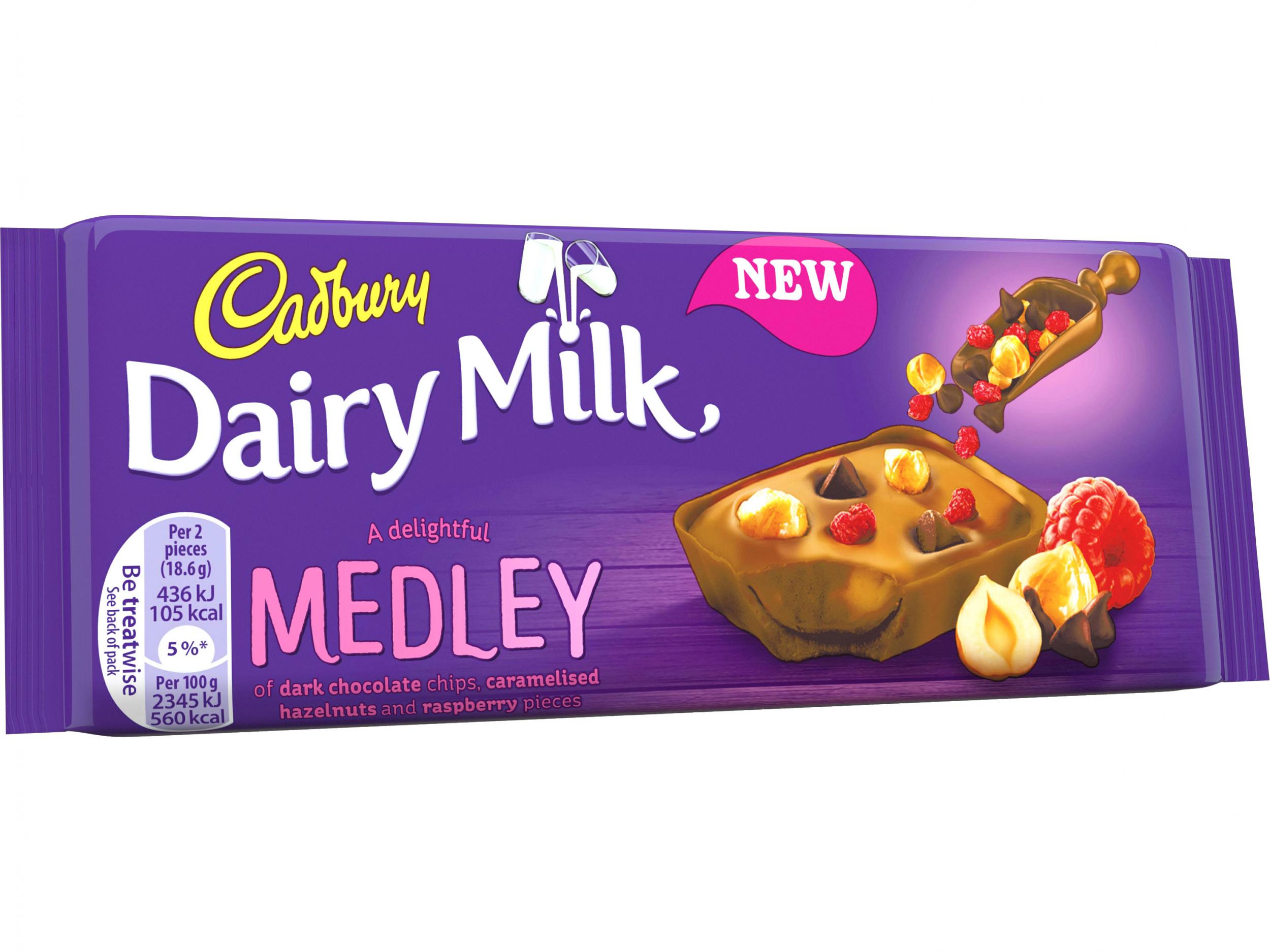 Cadbury introduces two new Dairy Milk Medley chocolate bars The