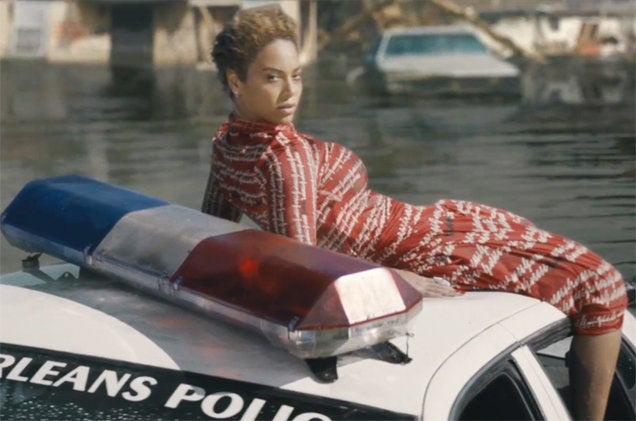 
Beyoncé lounging in her "Formation" video. Columbia 