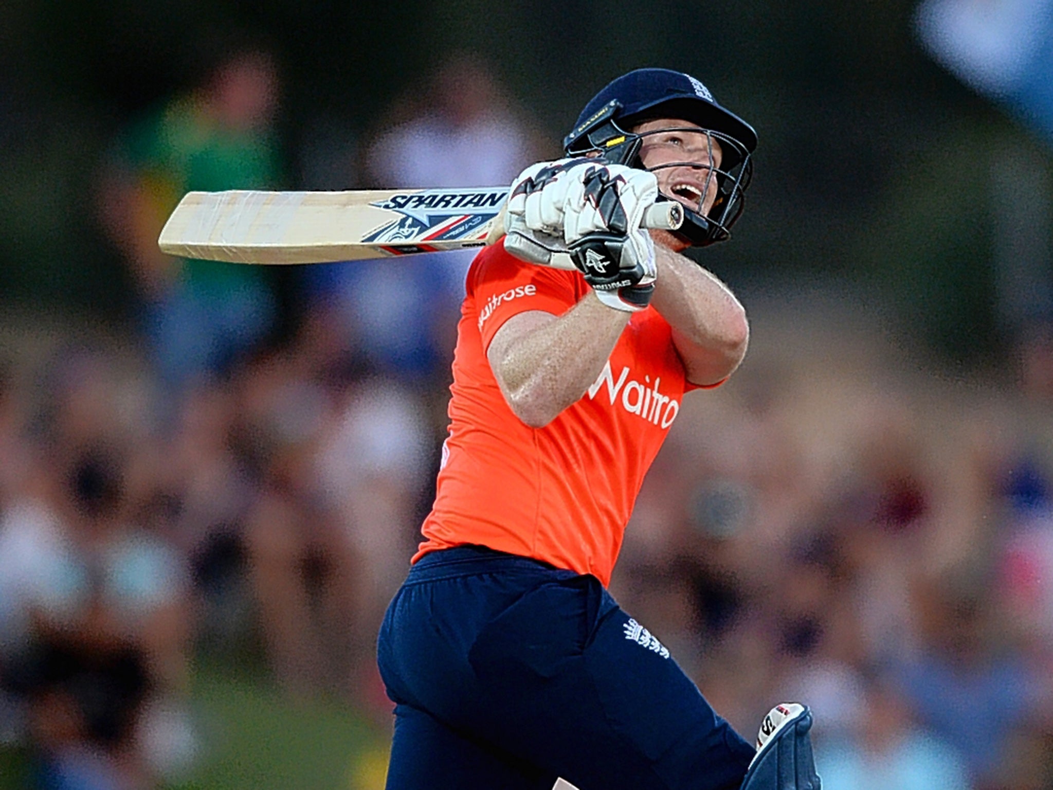 Eoin Morgan hits out during his remarkable 13-ball innings