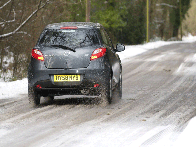 Motorists are being warned about difficult driving conditions on icy roads