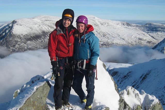 Rachel Slater and Tim Newton are missing after failing to return from a weekend climb