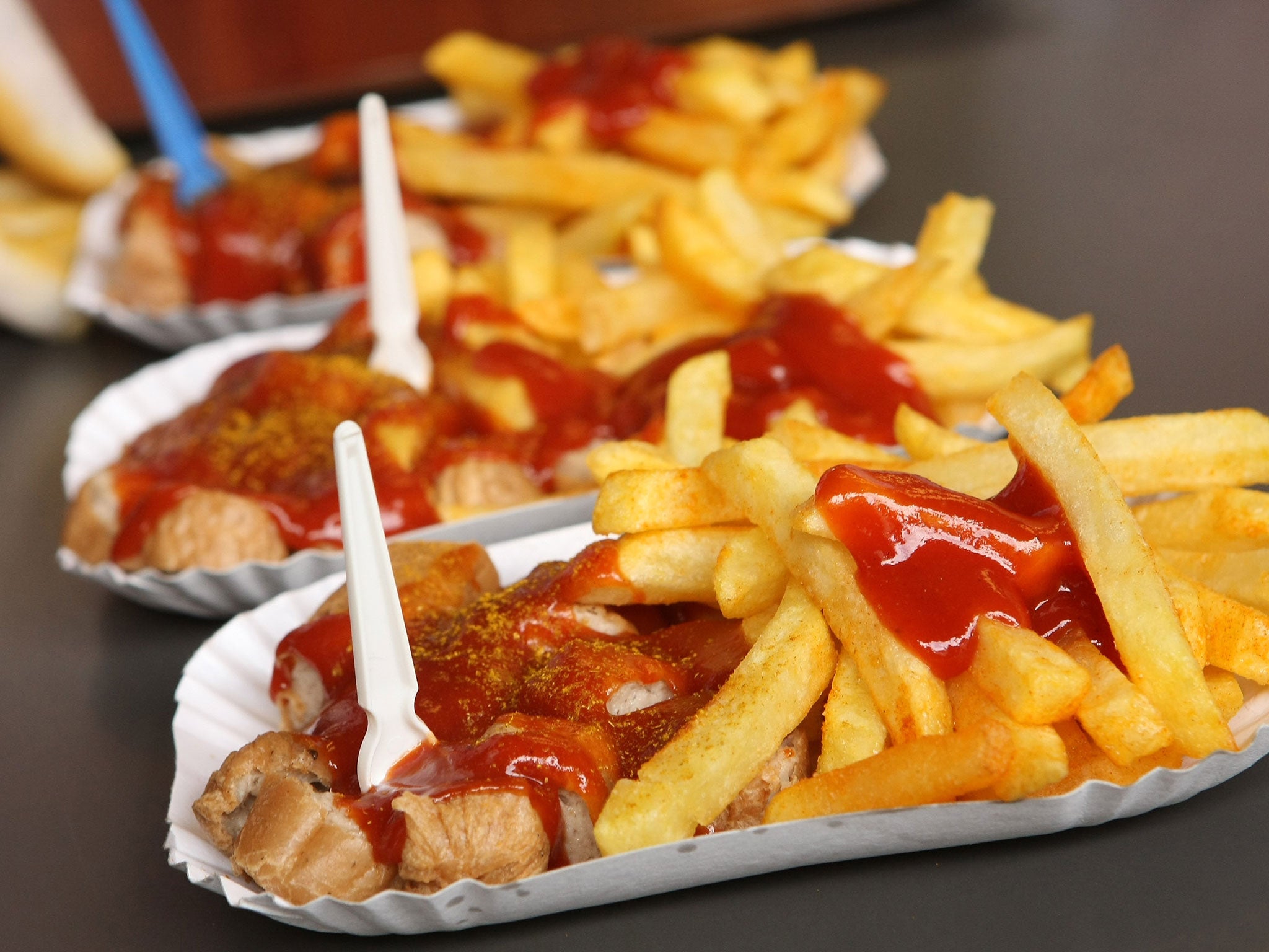 Chips and bratwurst can be enjoyed in moderation
