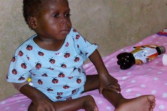 Hope has been treated with medication for worms and is building up his strength in hospital