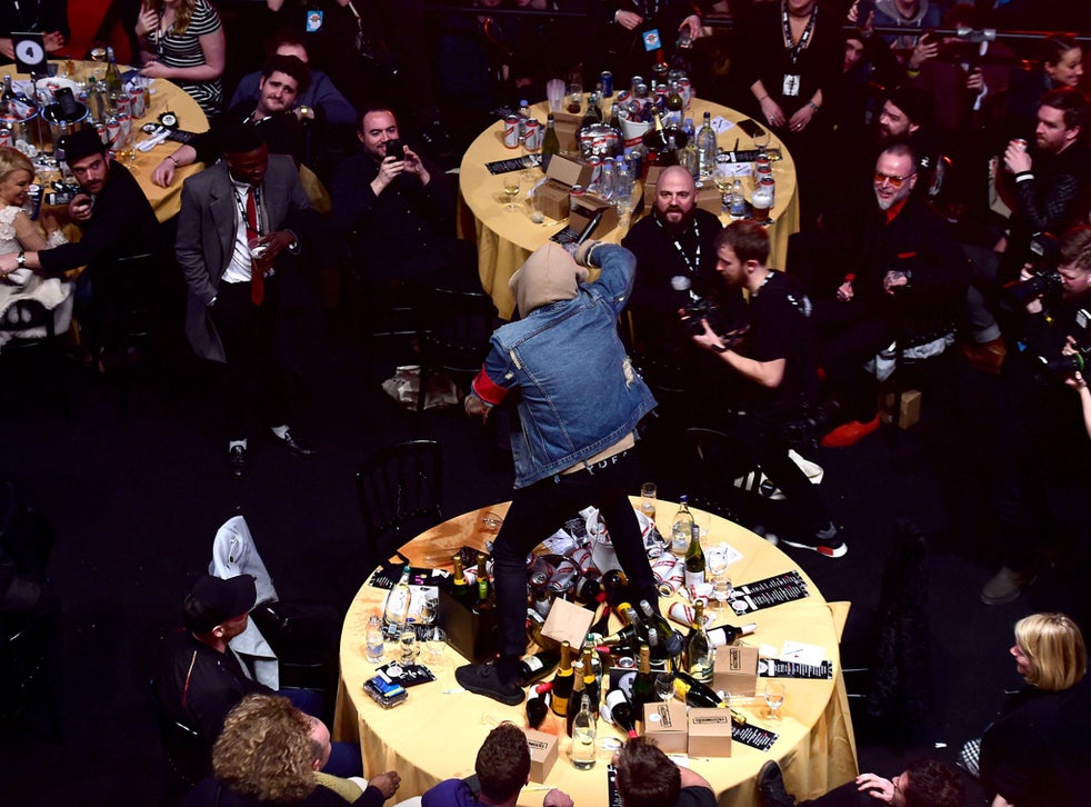 Bring Me the Horizon trashing Coldplay's table at the NME Awards wasn't