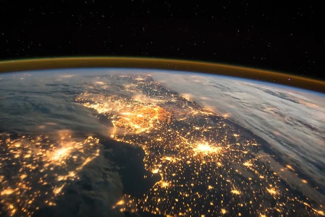 Tim Peake tweets incredible timelapse video from space that shows the UK and Europe lit up at night