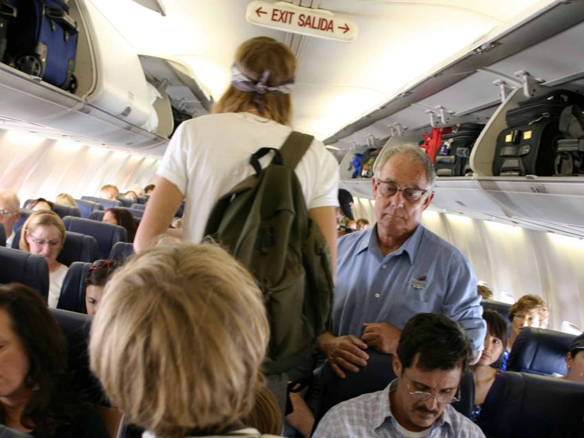 Take your seat: planes now typically fly close to capacity