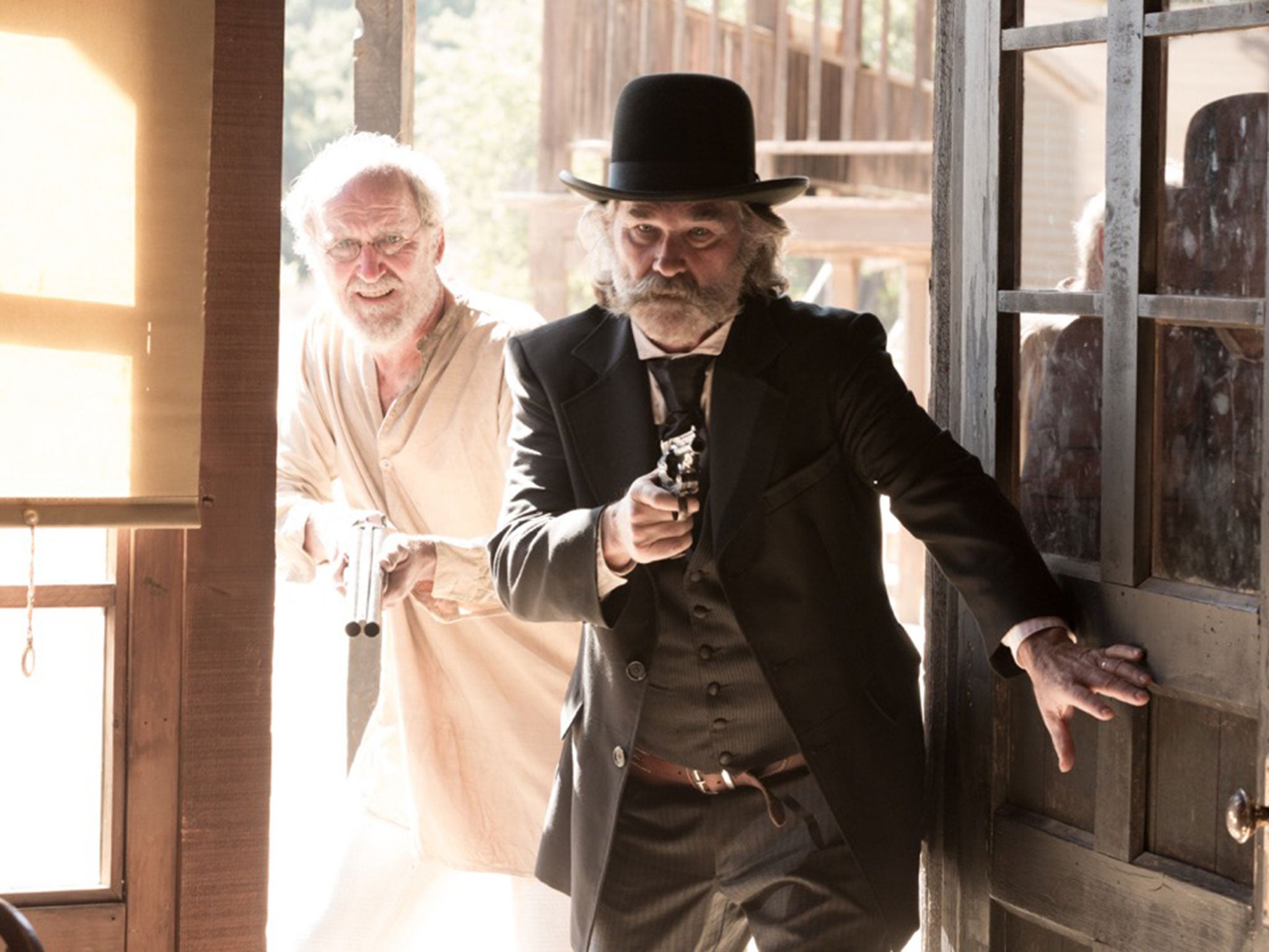 Richard Jenkins and Kurt Russell in the grisly western ‘Bone Tomahawk'