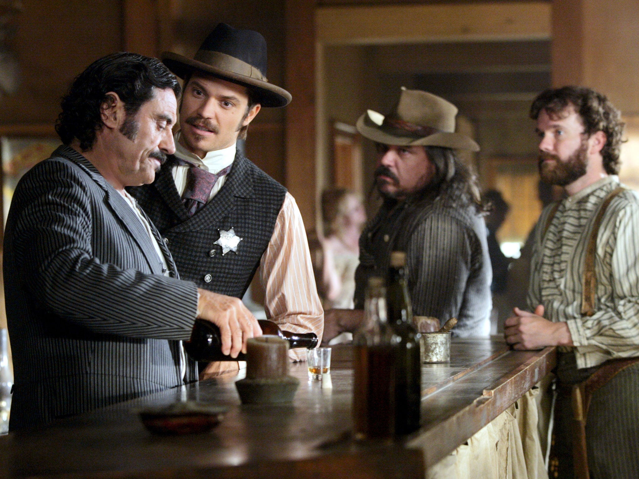 A shot from the third series of 'Deadwood'