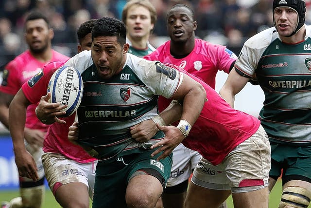 Manu Tuilagi will be playing at centre for Leicester against Harlequins