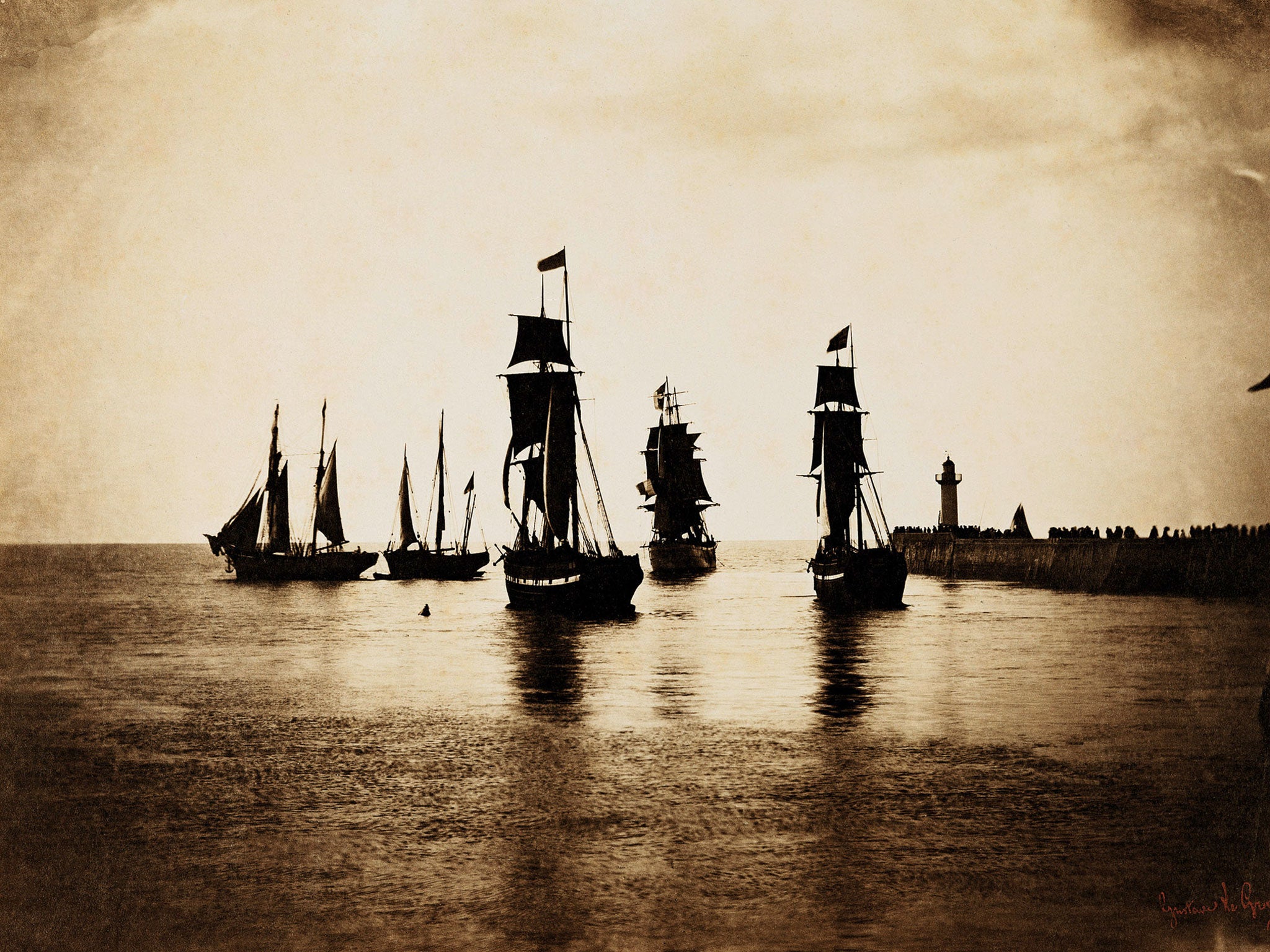 ‘Bateaux quittant le port du Havre’, 1856