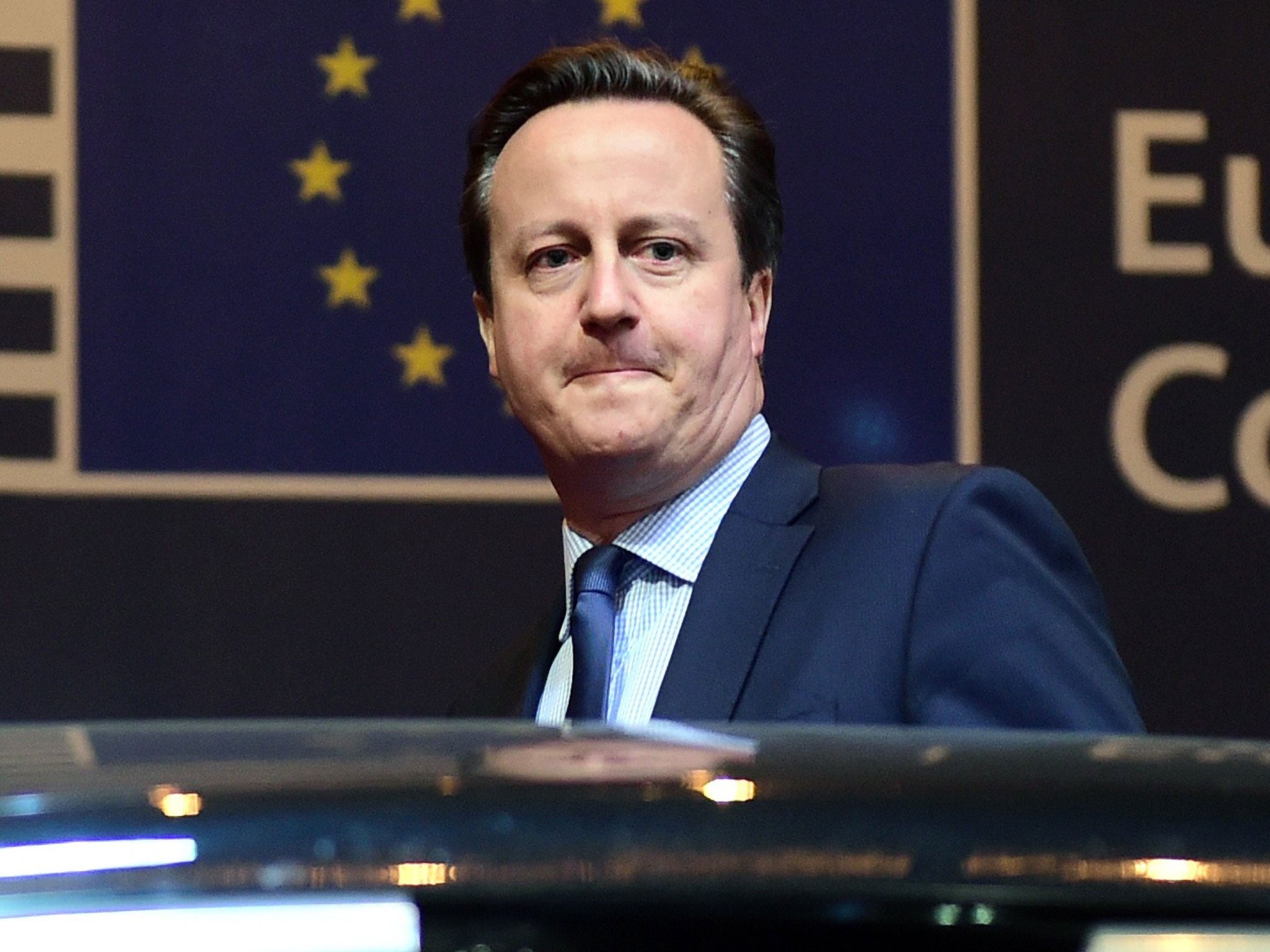 David Cameron leaves the summit at 4:30am after through-the-night talks