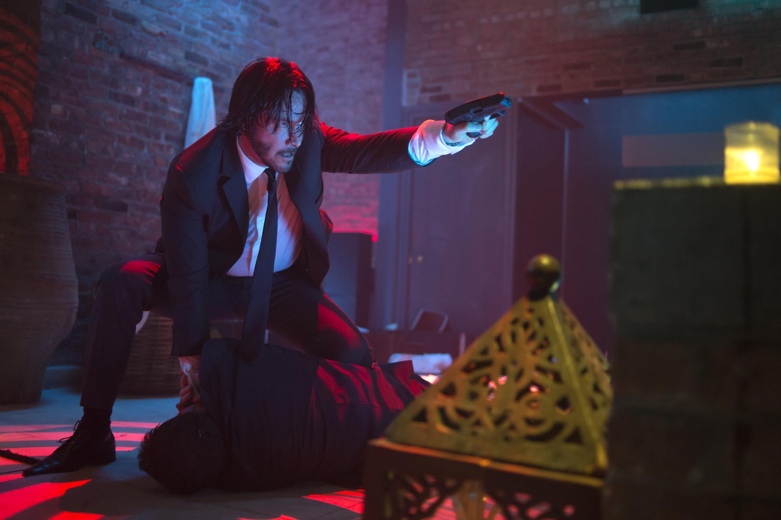 John Wick, Keanu Reeves, Ian McShane, Lance Reddick, Ruby Rose, Common,  Willem Dafoe