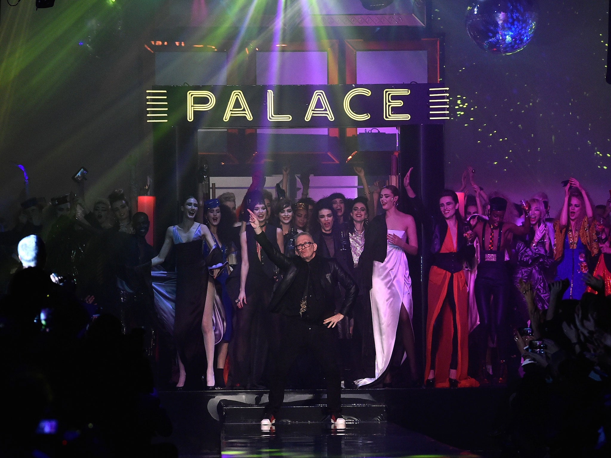 Jean Paul Gaultier devoted his January haute couture show to the hedonistic hot-spot of Le Palace