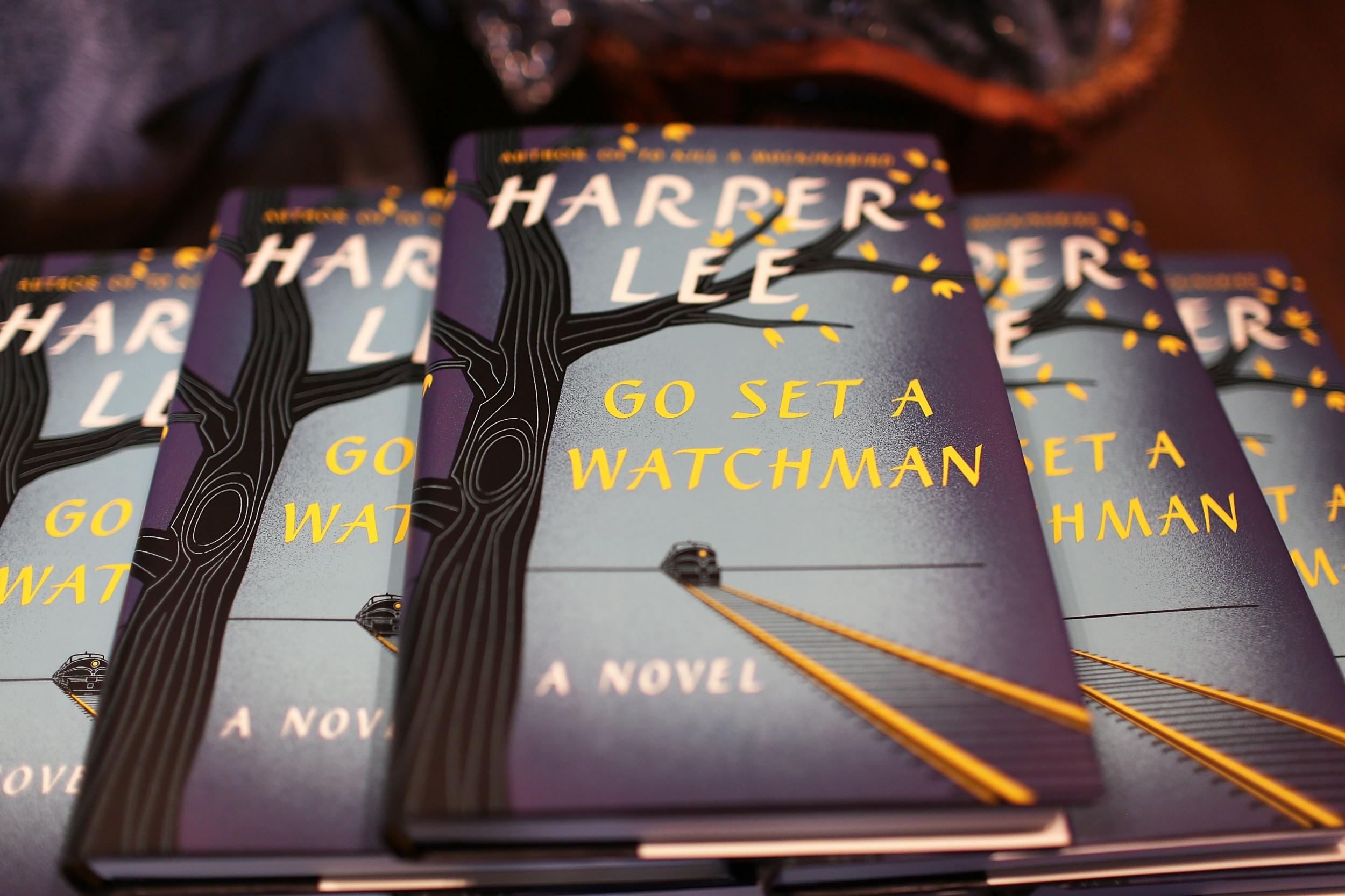 Copies of Go Set A Watchman following its release