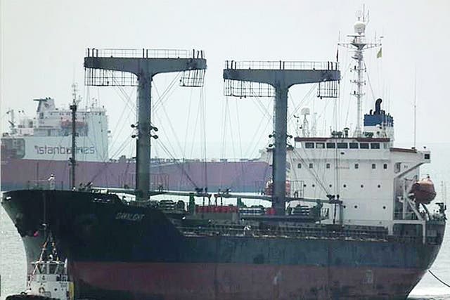 The Dawnlight bulk carrier, pictured in 2011, is blacklisted by the US