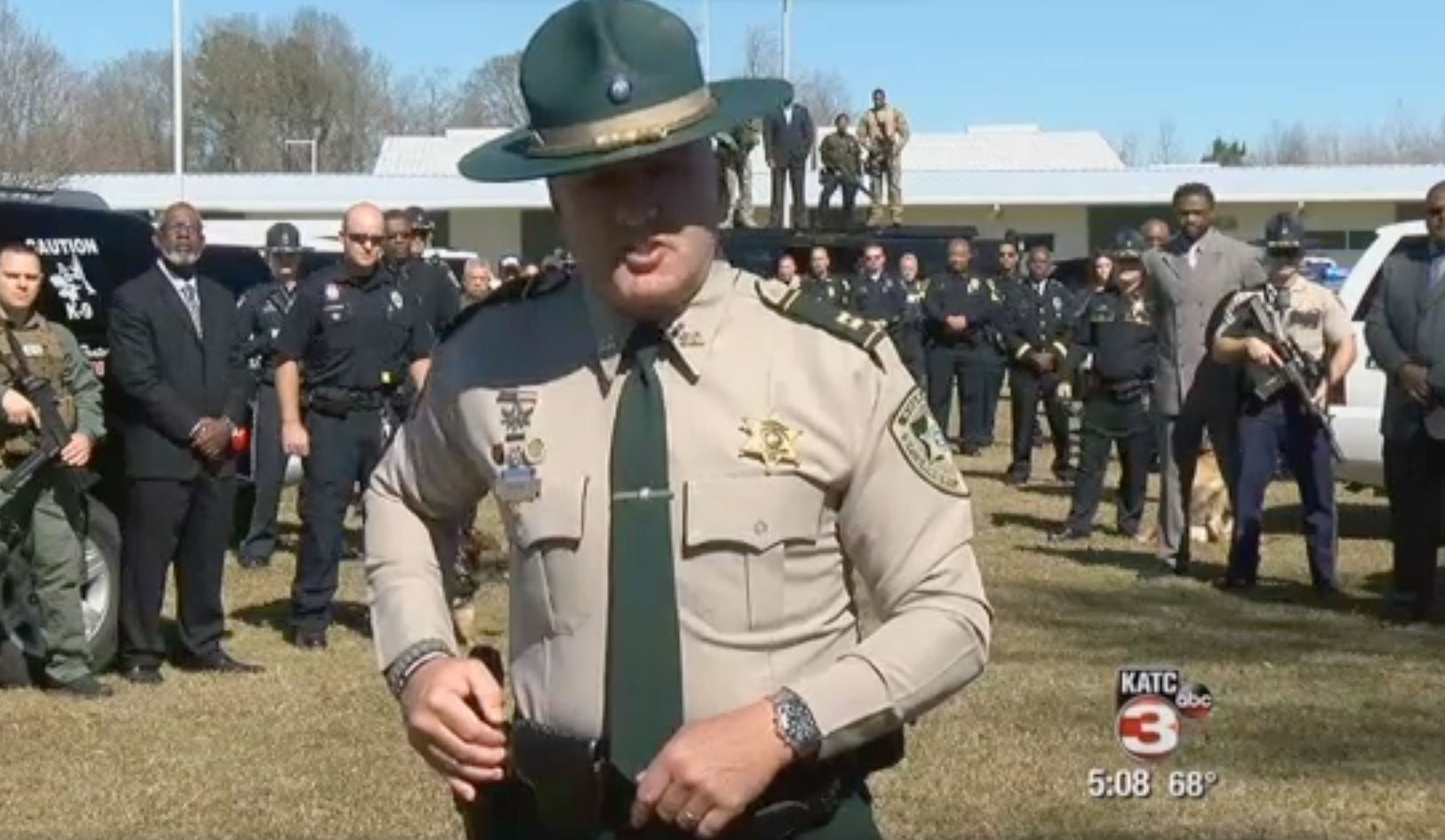 Clay Higgins said: 'This is not about race, this is about right versus wrong'