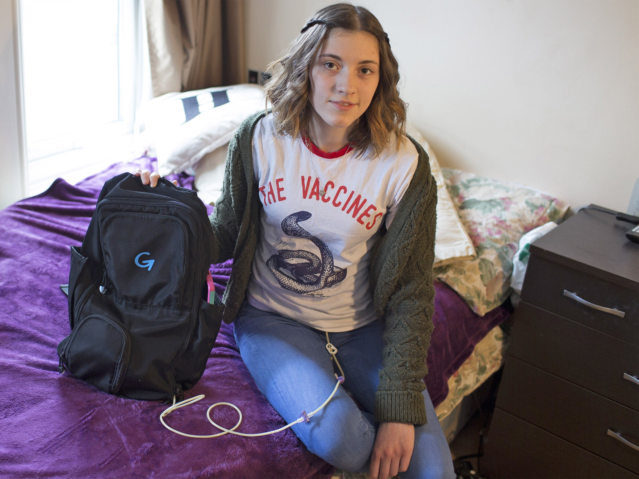 &#13;
Music fan Hanna McKearnen has been questioned about her equipment at venues &#13;