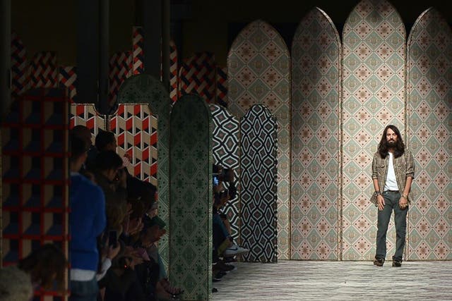 Fashion designer Alessandro Michele at Milan Fashion Week last year