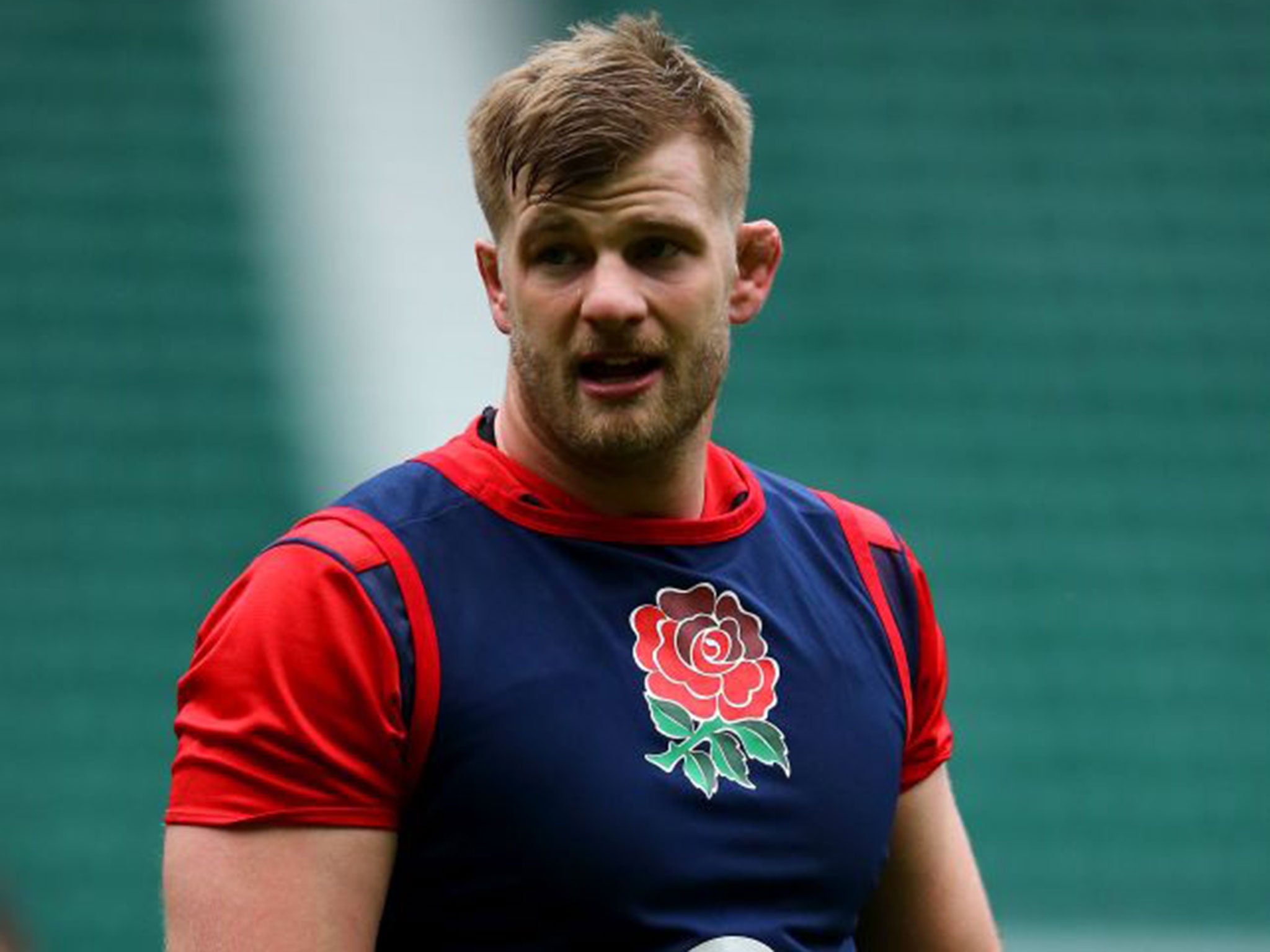 George Kruis training at Twickenham this week