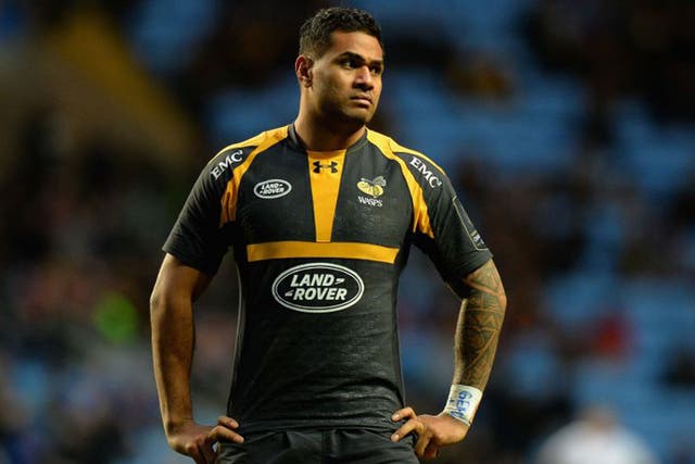 Wing Frank Halai is one of four international players who have returned to the Wasps squad