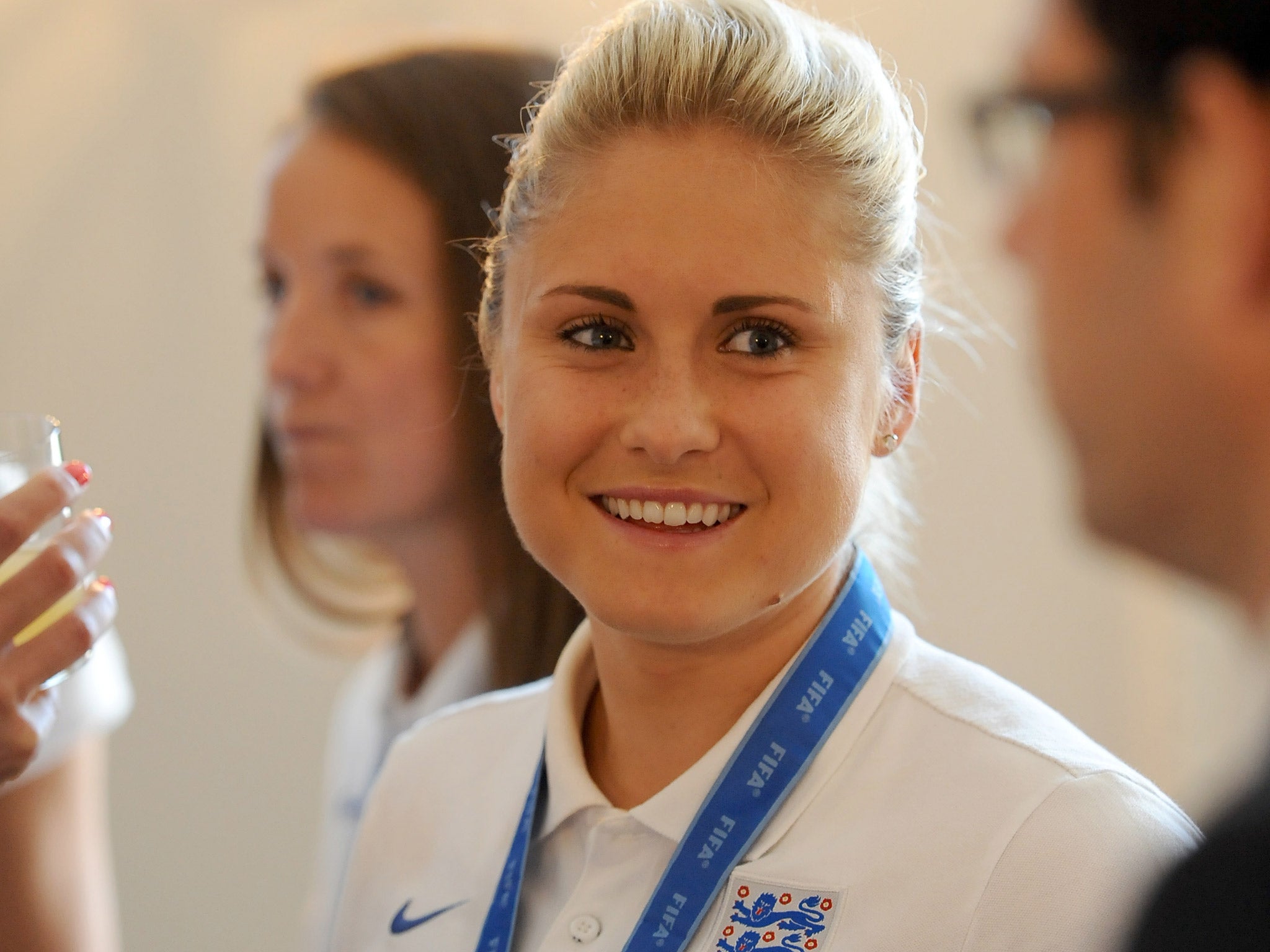 England captain Steph Houghton during a breakfast reception at Kensington Palace last July