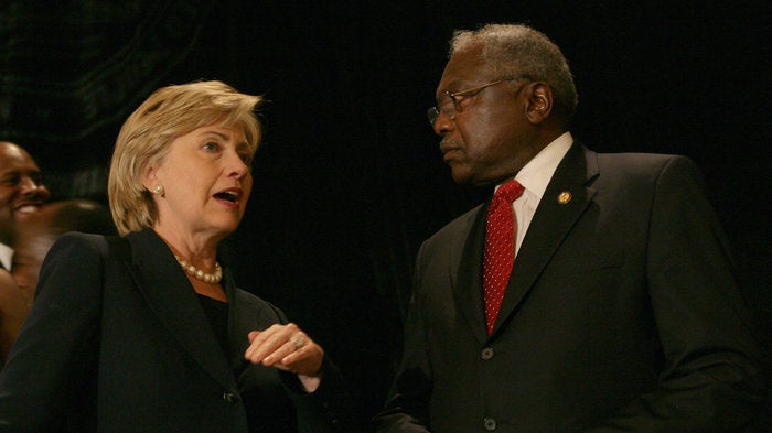 Hillary Clinton and Jim Clyburn in 2007.