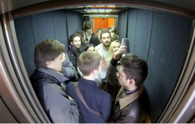 Shia LaBeouf spent 24 hours inside an Oxford lift