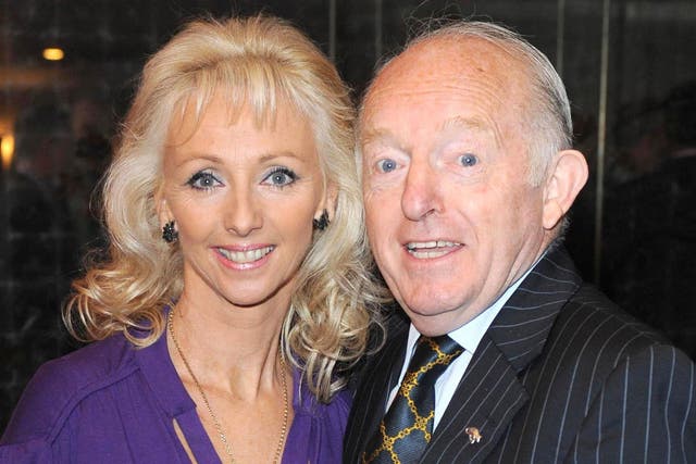 Daniels with his wife Debbie McGee