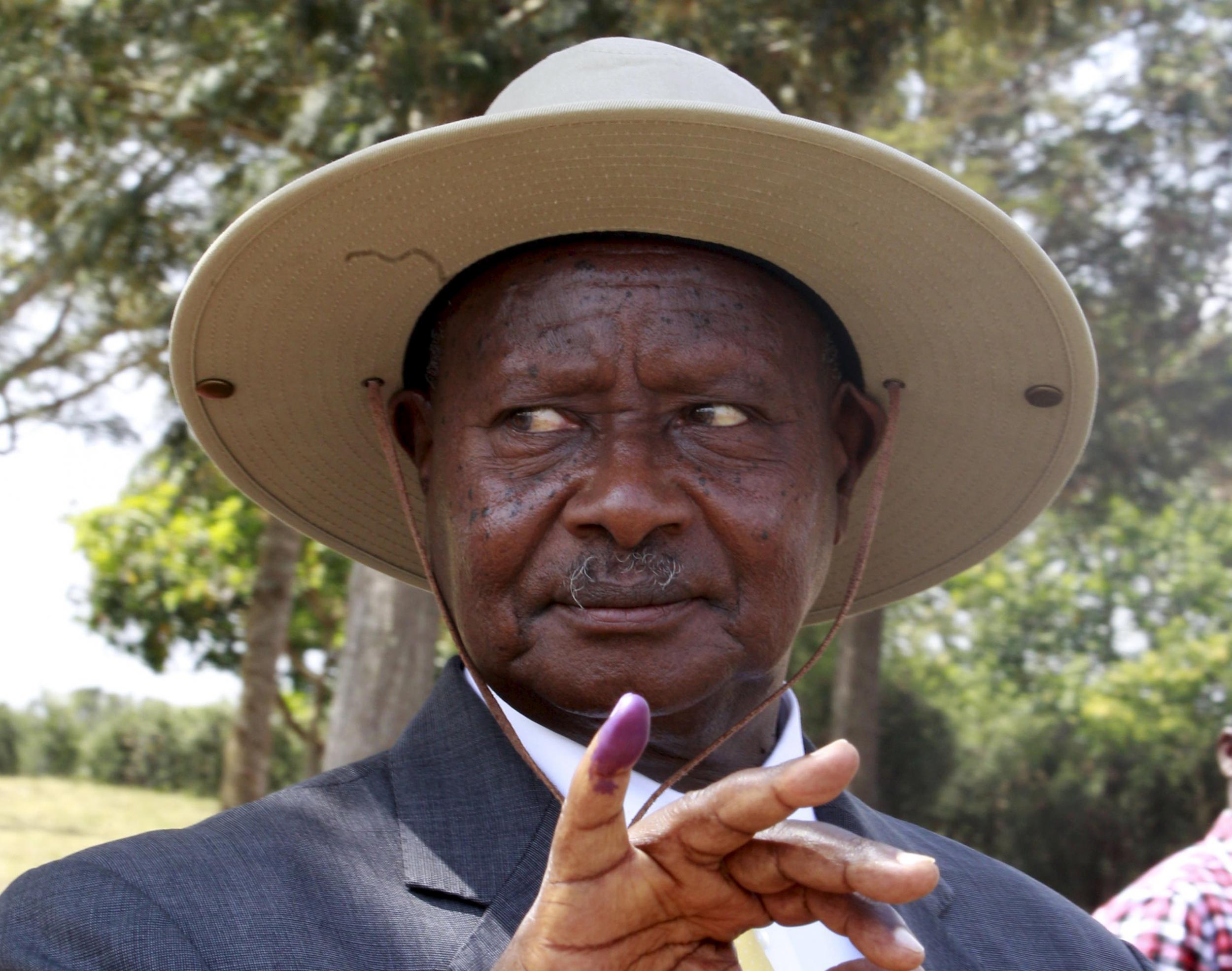 Incumbent Uganda President Yoweri Museveni