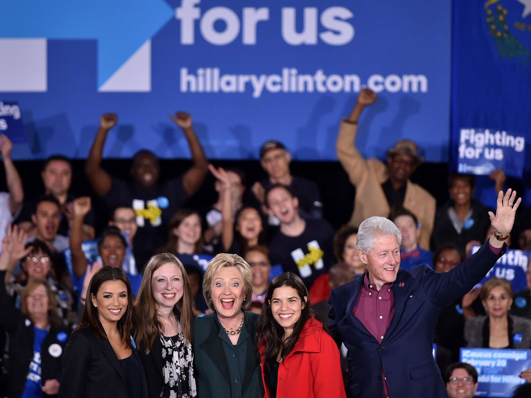 Hillary Clinton campaigns in Nevada