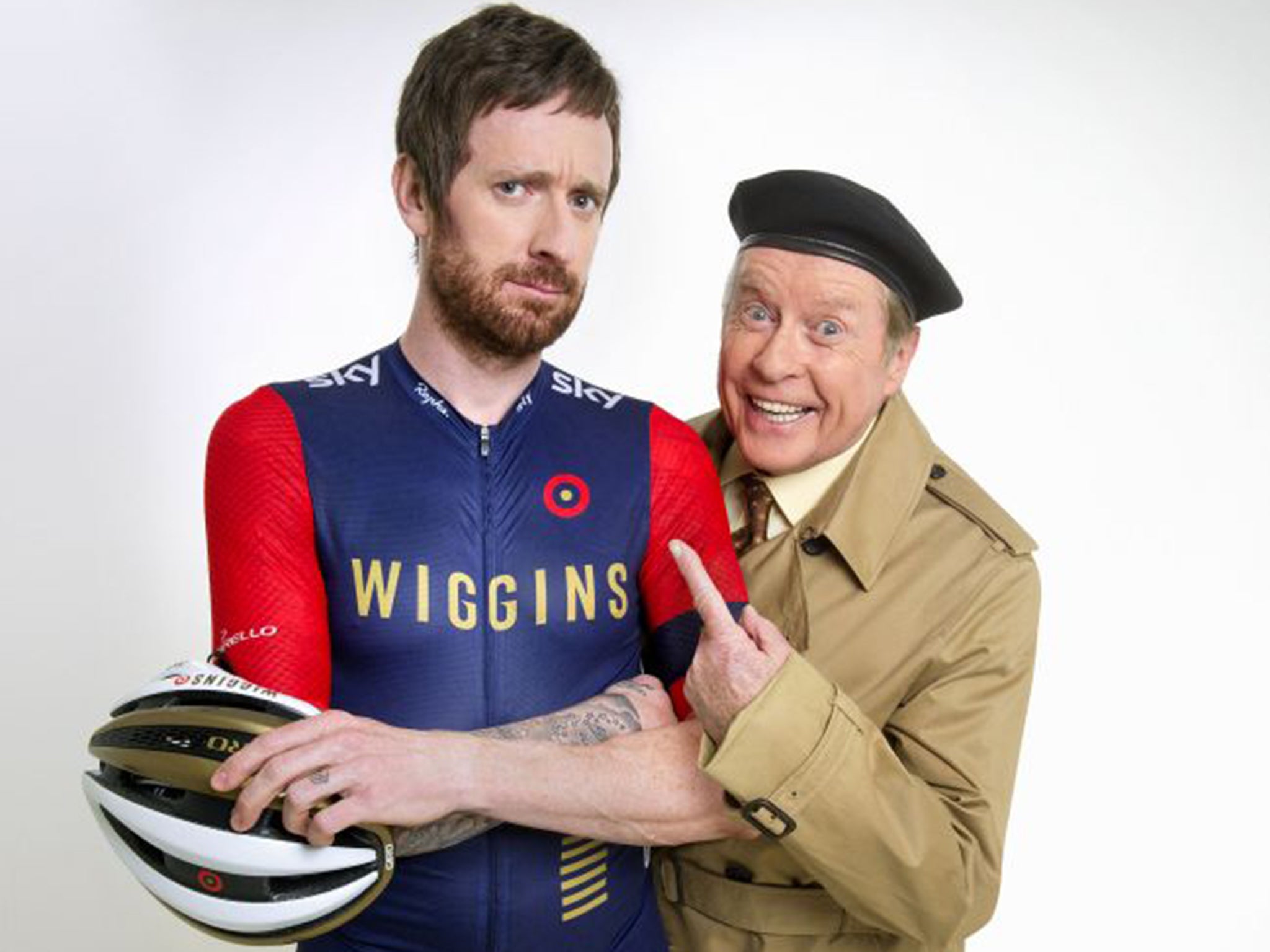 Olympic cycling champion Sir Bradley Wiggins has been roped into the proceedings