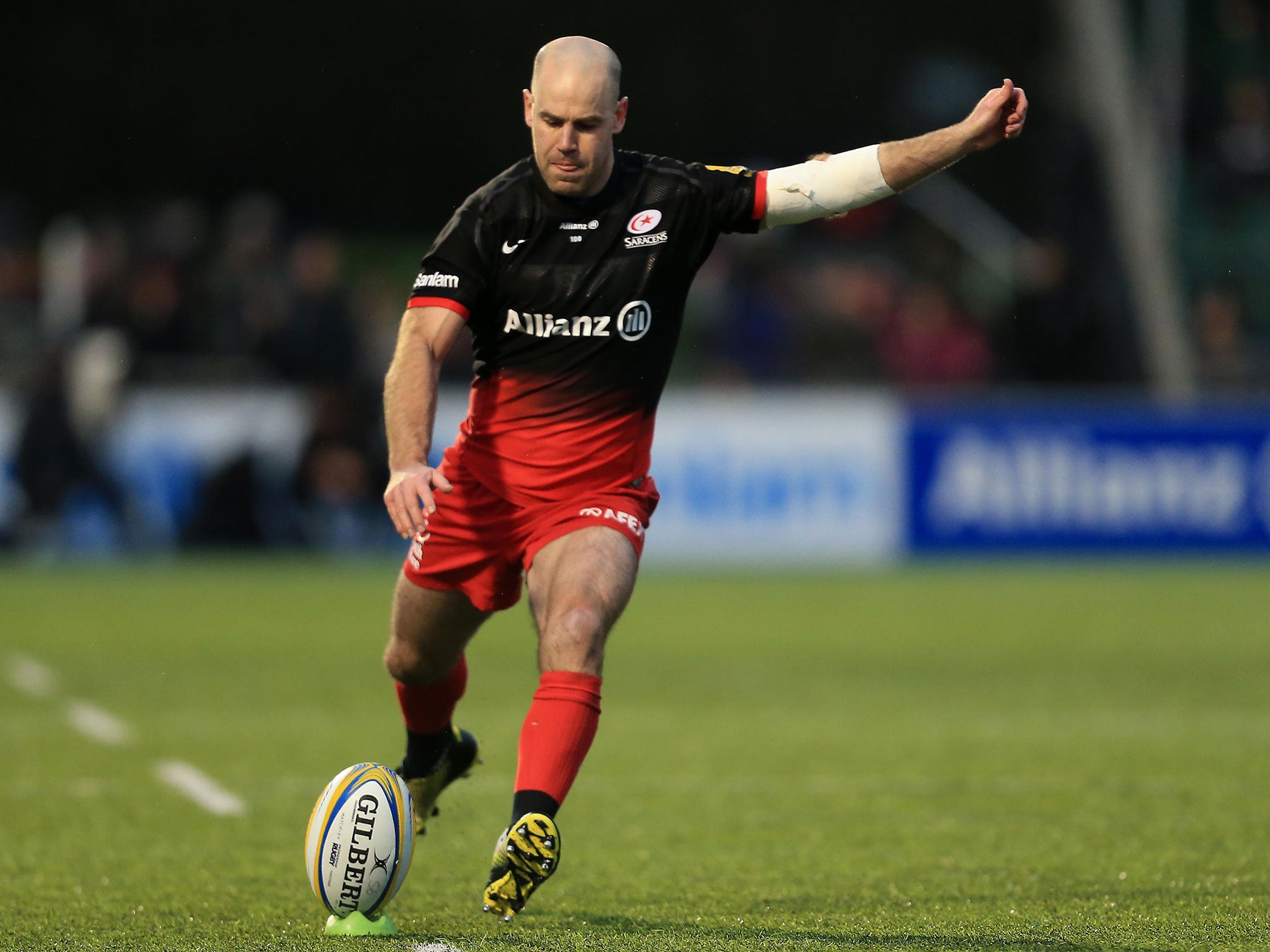 &#13;
Charlie Hodgson captains Saracens for the second time this season (Getty)&#13;