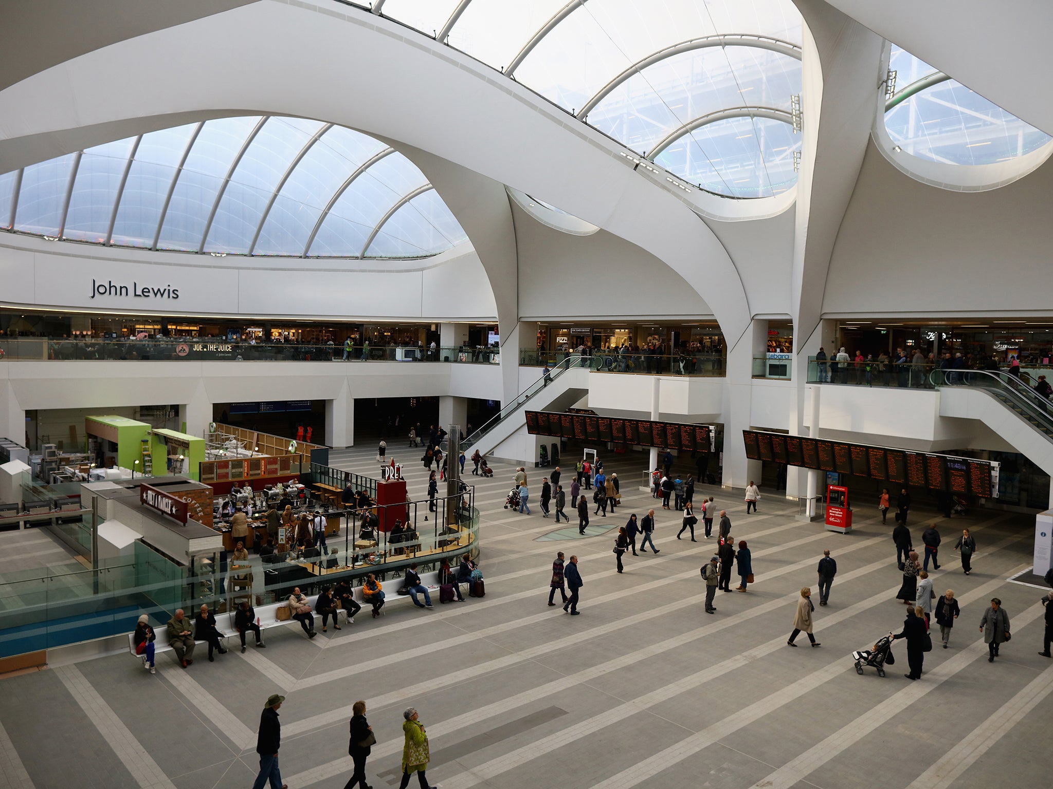 The revamped station at Birmingham New Street, another ripe for privatisation