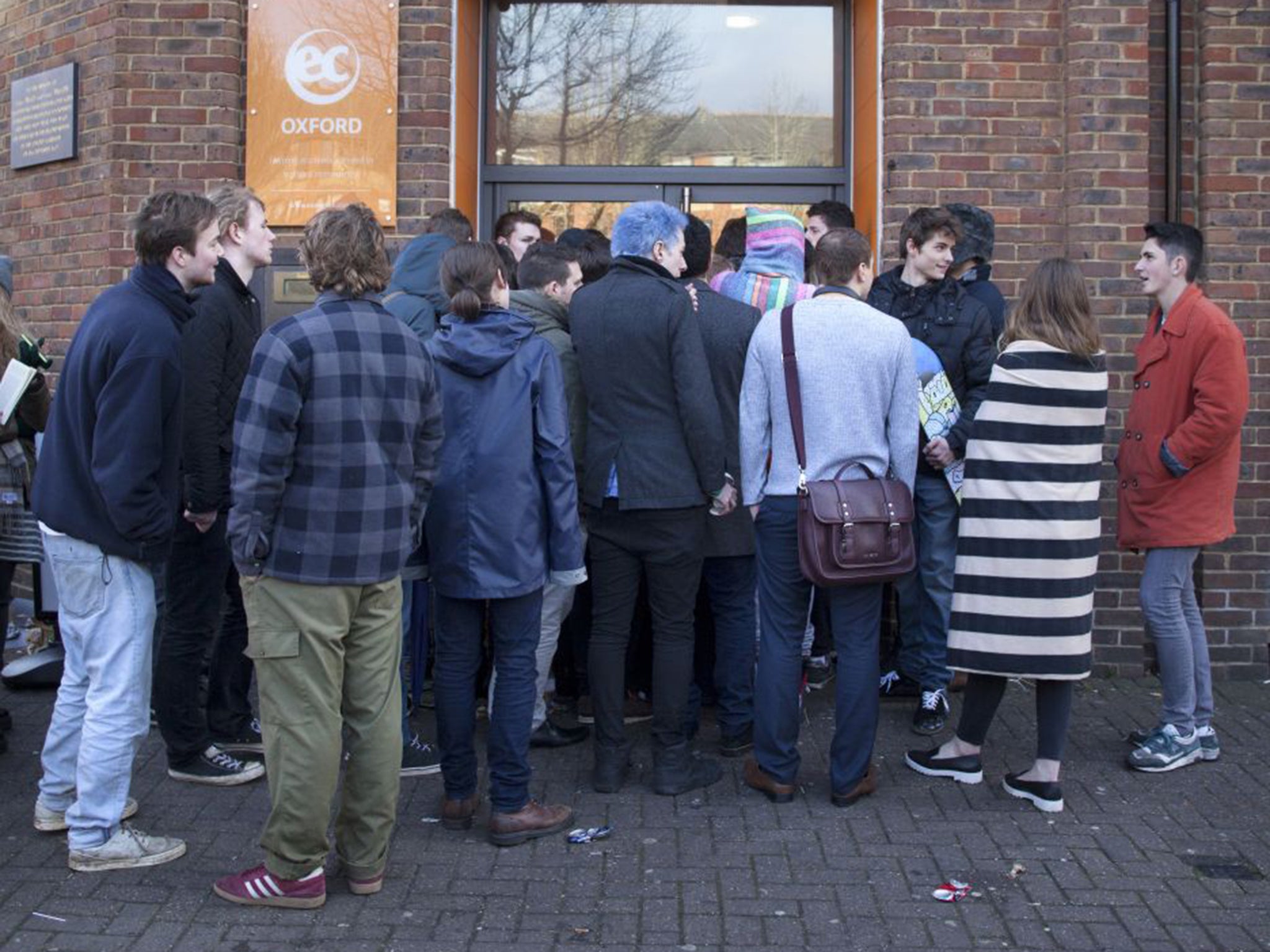 Word spread quickly and by Friday afternoon hordes had congregated outside the college