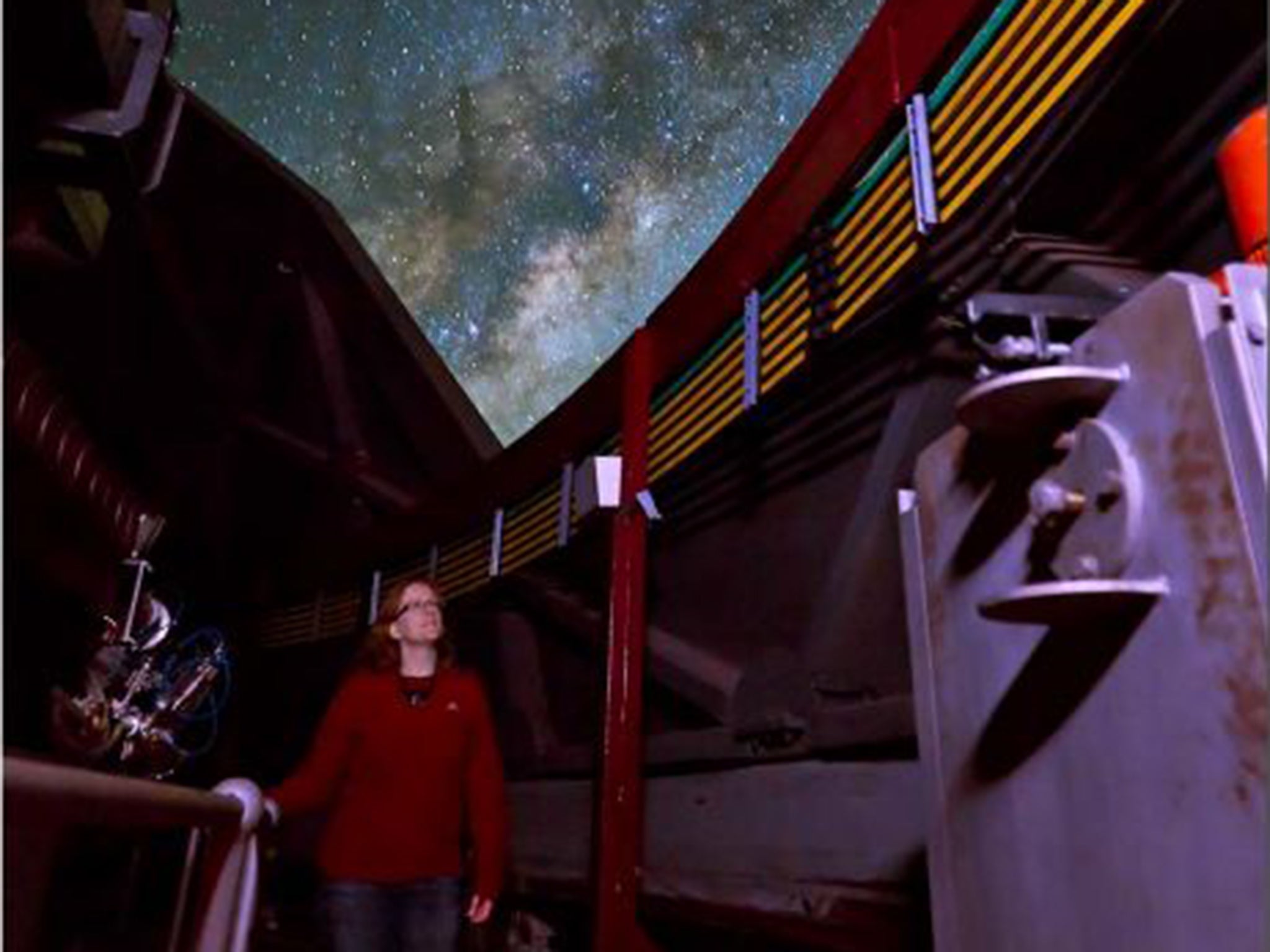 Nicola Loaring, at the Southern African Large Telescope, runs an astronomy club for sixth formers