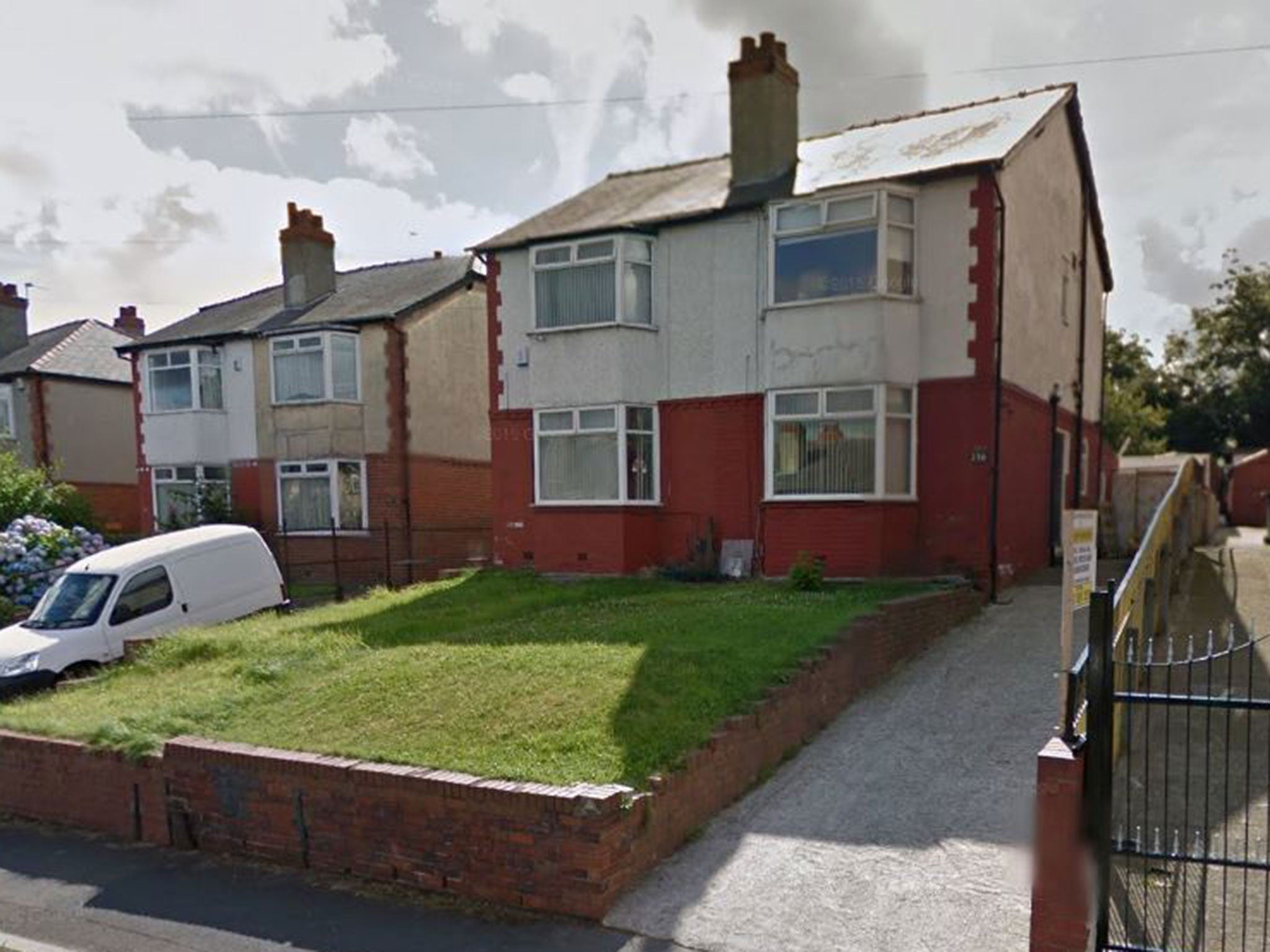 Firefighters were called to a house in Alder Street, Fartown, just after 2pm on Saturday