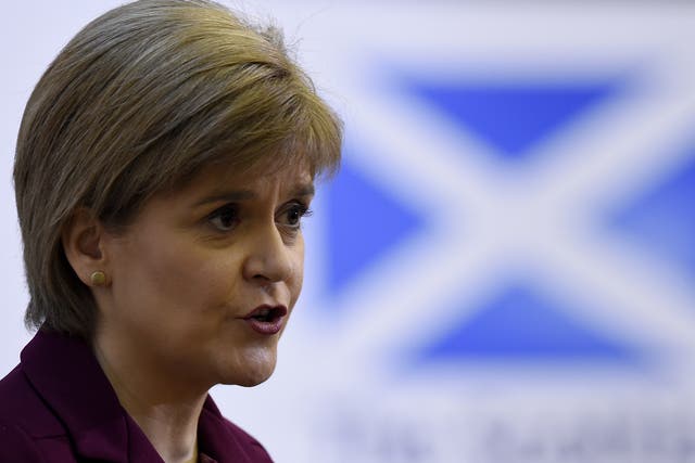 Ms Sturgeon spoke of her fears for employment rights and social protections under the Tories if the UK leaves the EU
