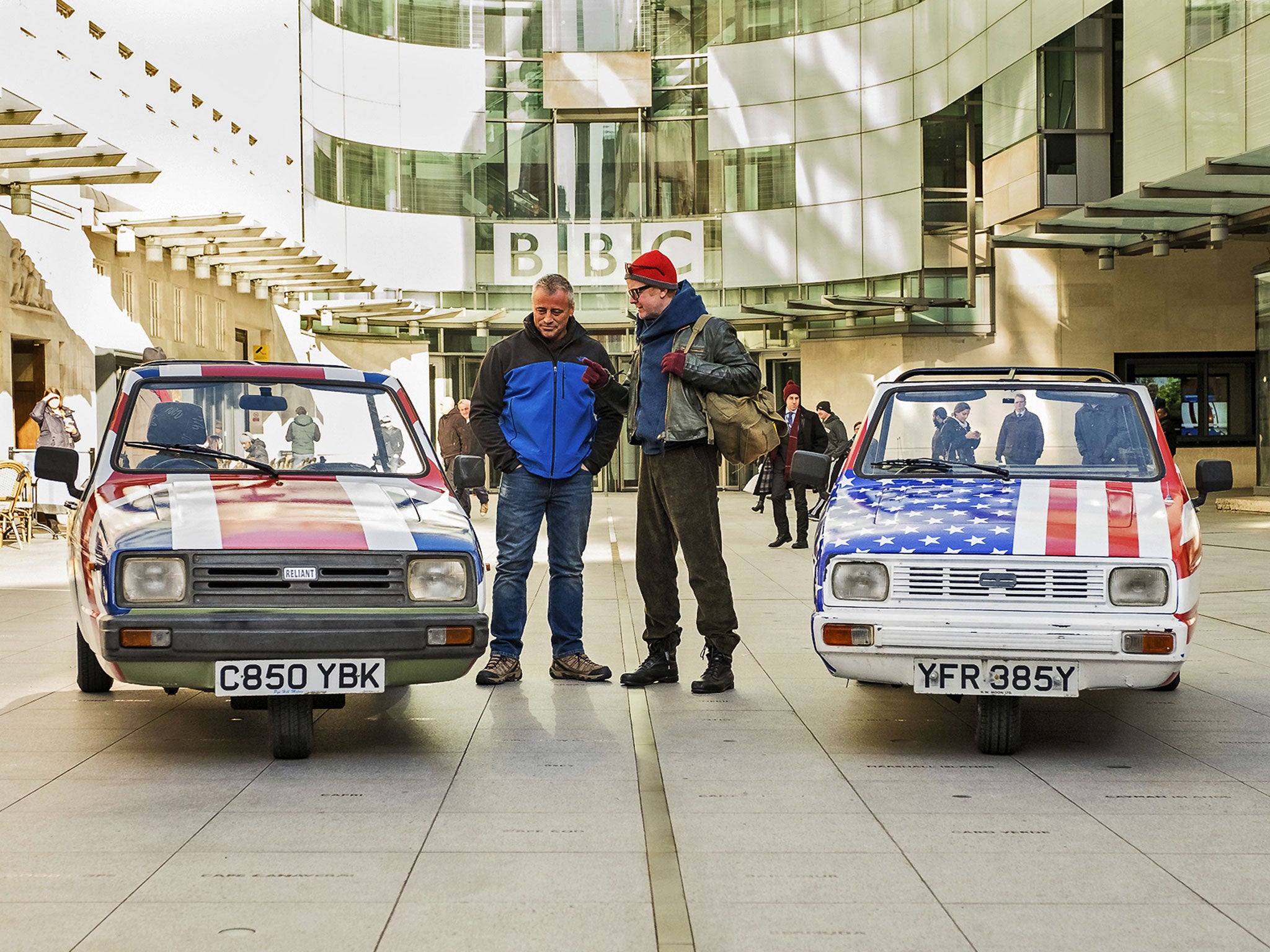 BBC is hoping that the rebooted ‘Top Gear’ – presented by Matt LeBlanc (left) and Chris Evans – continues to sell in foreign markets