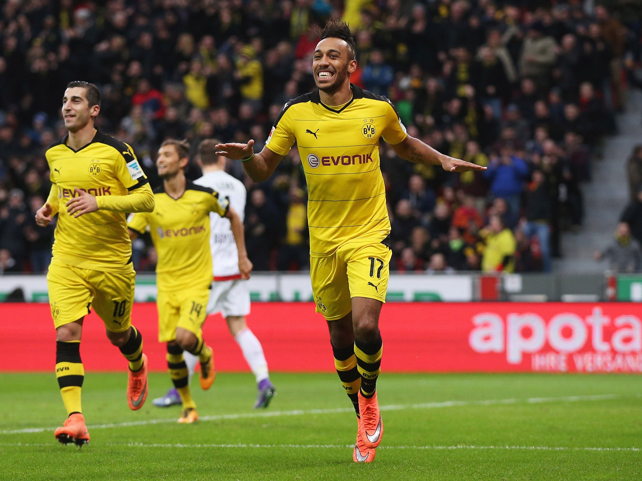 Pierre Emerick Aubameyang has been in sensational form this season for Borussia Dortmund