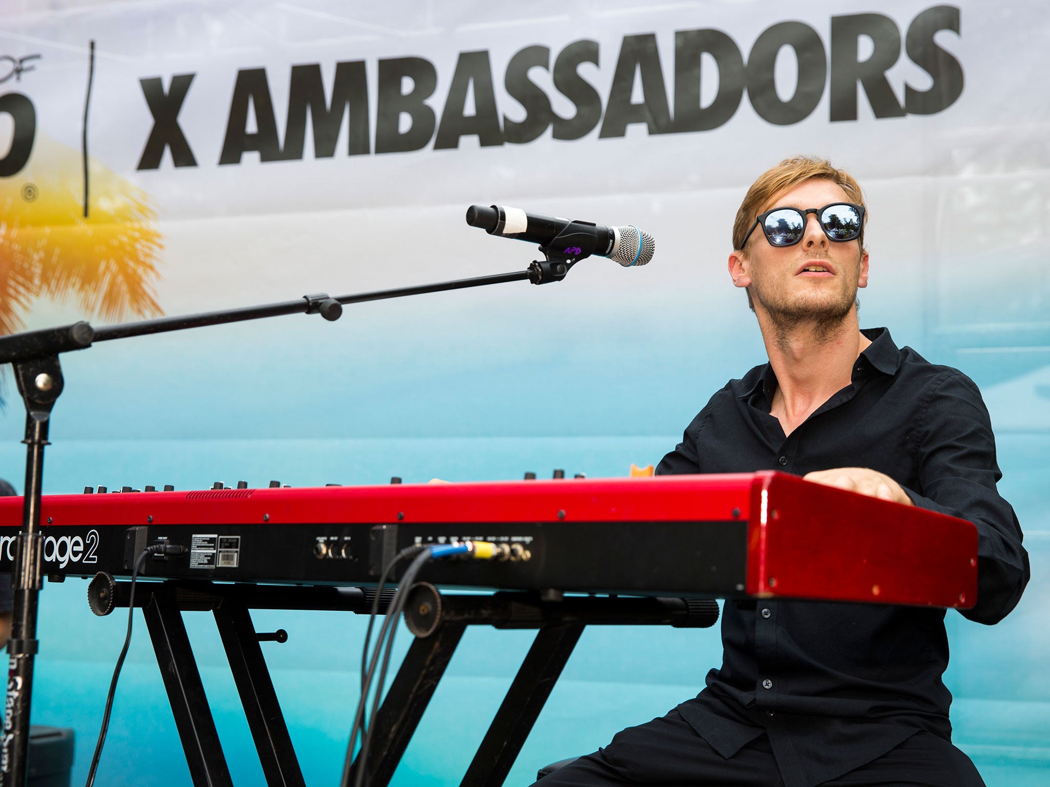 Casey Harris knew he couldn’t be an airline pilot, so joined his brother’s band, X Ambassadors