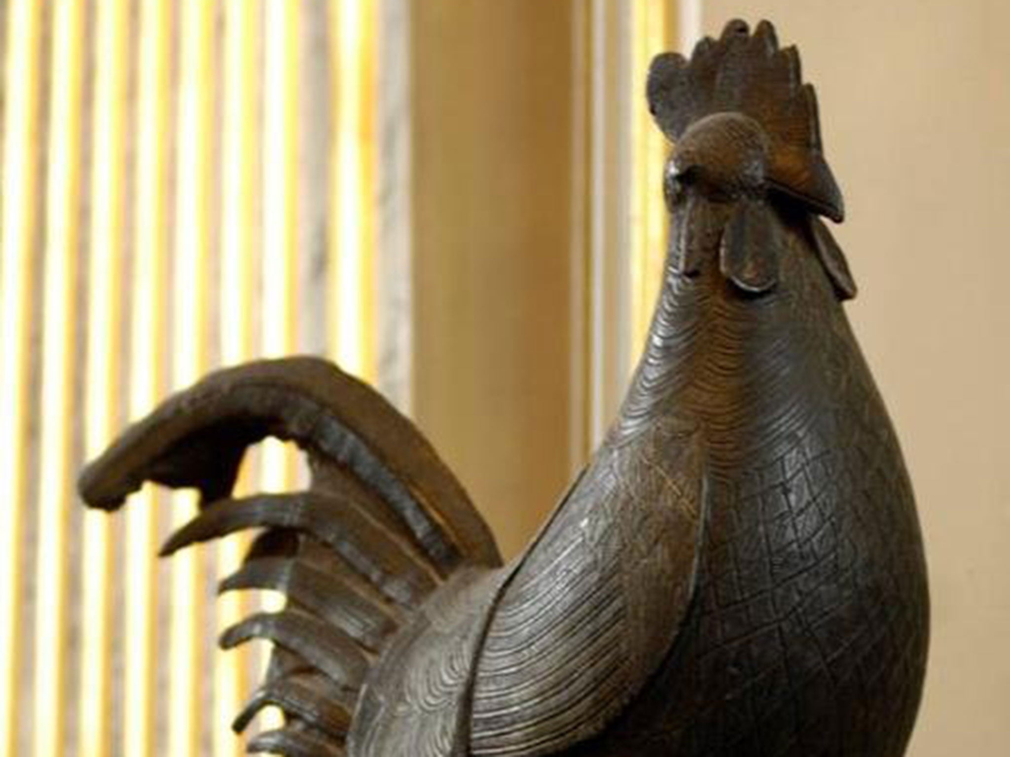 The bronze cockerel was dubbed the ‘new Cecil Rhodes’ by one student