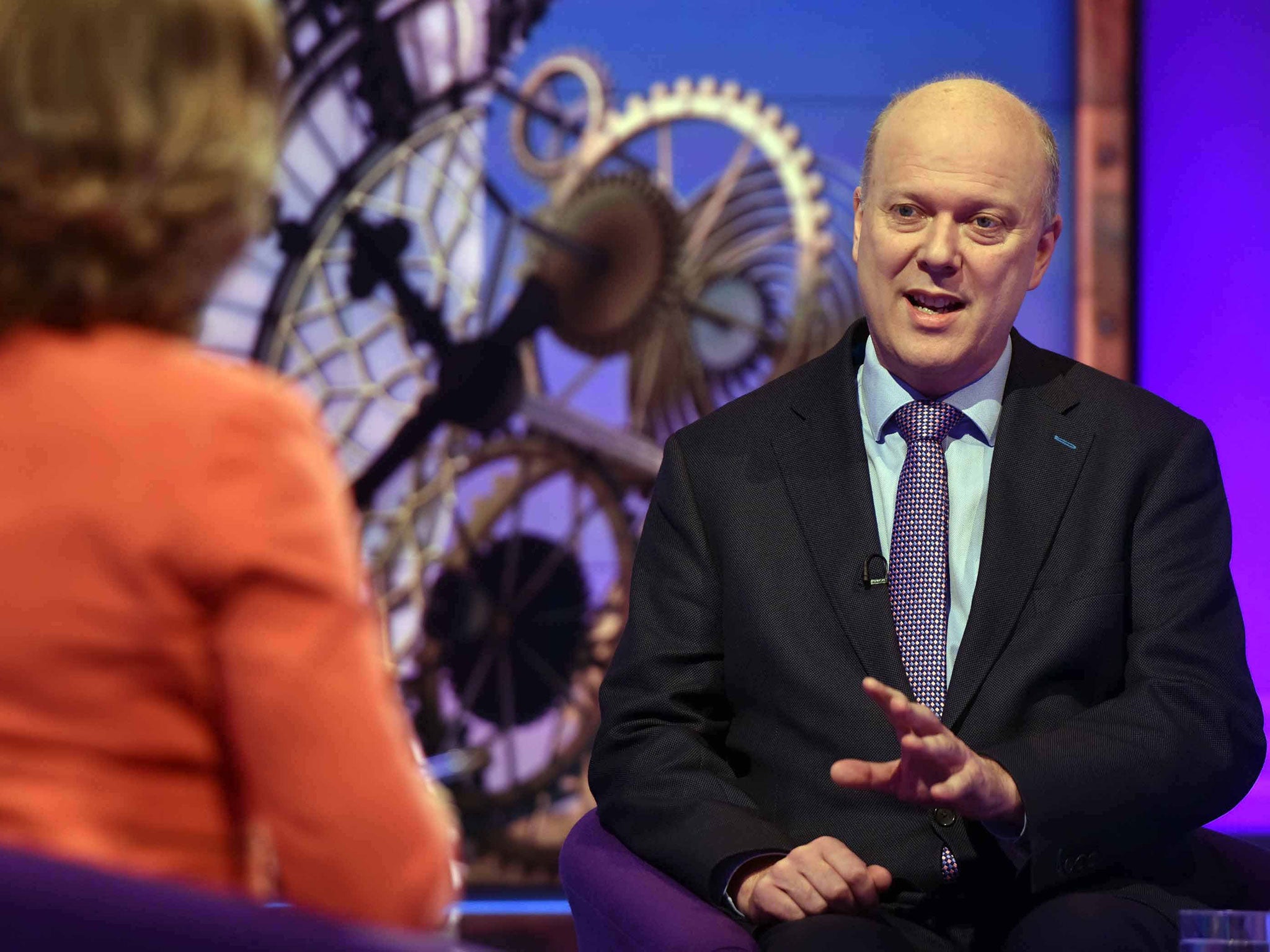Chris Grayling on BBC1’s ‘Sunday Politics’ programme, where he dismissed fears that Britain’s trade with Europe would suffer