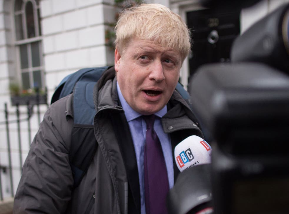 Boris Johnson said it was after a 'huge amount of heartache' that he;d decided to go against the Prime Minister