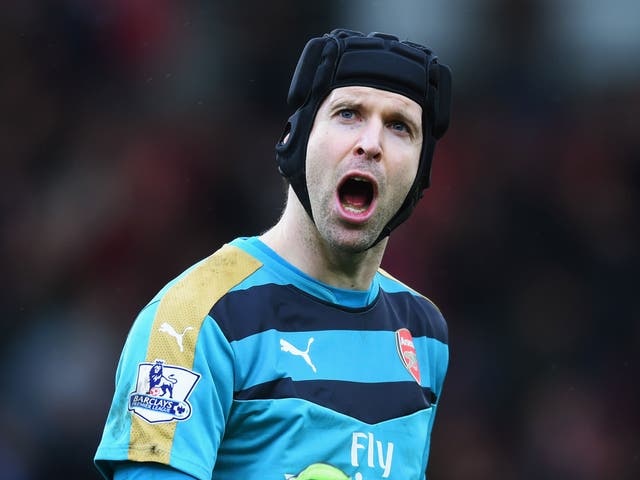 Petr Cech remains on the bench for the Gunners