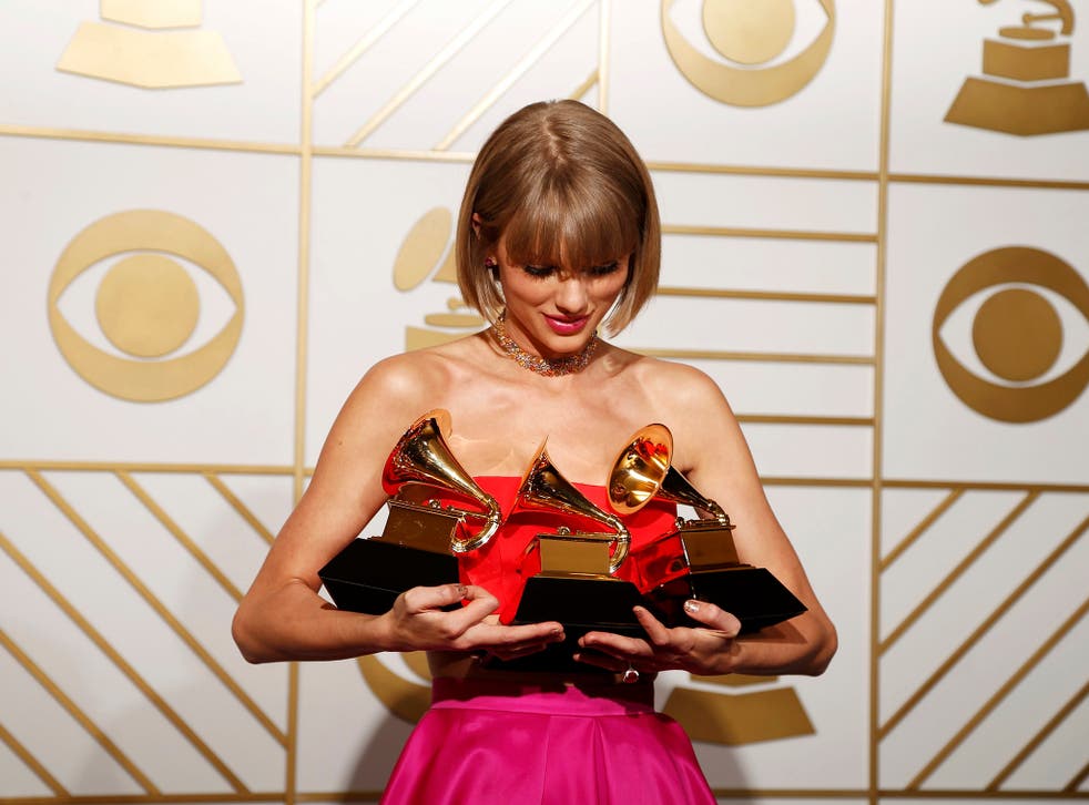 Taylor Swift at the Grammys earlier this month.