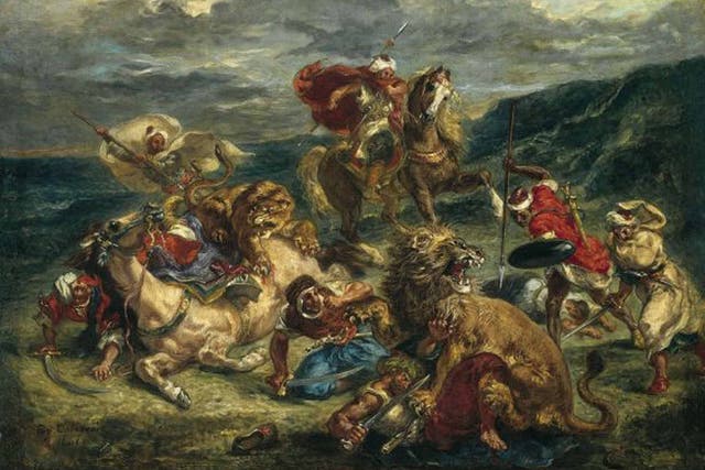 Delacroix's 'Lion Hunt'